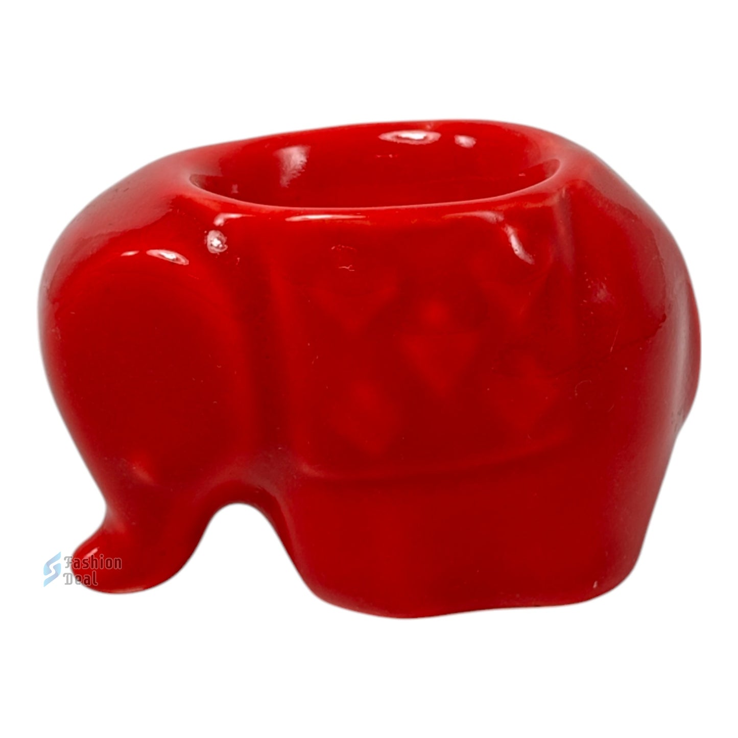 Ceramic Elephant-Shaped Tealight/T-light Candle Holder | Decorative Accent for Home and Gifting