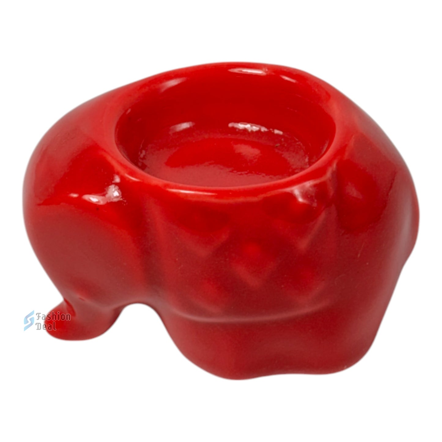 Ceramic Elephant-Shaped Tealight/T-light Candle Holder | Decorative Accent for Home and Gifting
