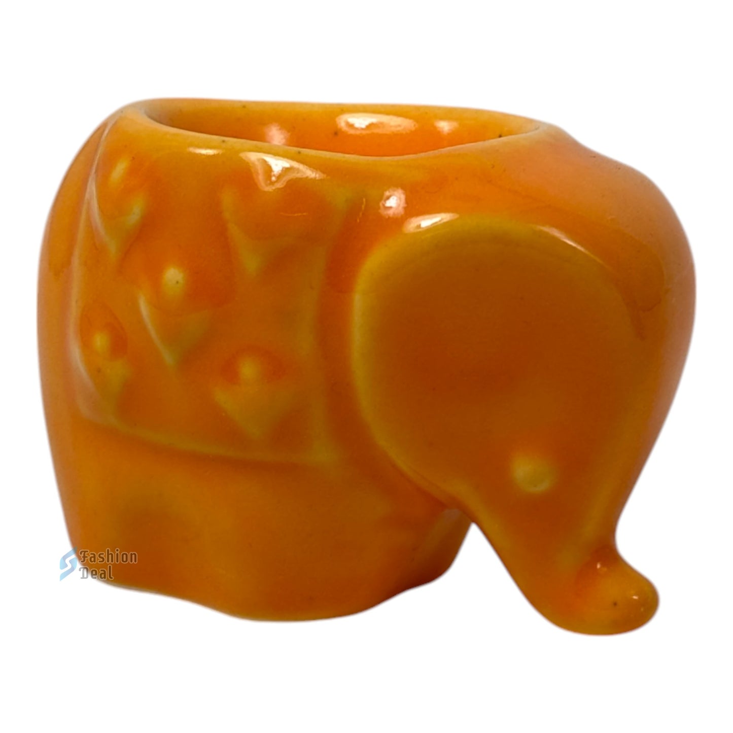 Ceramic Elephant-Shaped Tealight/T-light Candle Holder | Decorative Accent for Home and Gifting