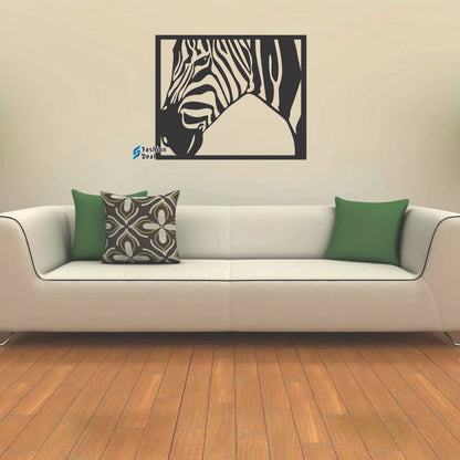 Unique Wooden MDF Laser Cut Zebra-Themed Wall Art – Perfect for Home Décor and Gifts