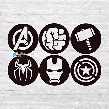 Unique Wooden MDF Laser Cut SuperHeros Avengers Group Sign-Themed Wall Art – Perfect for Home Décor and Gifts