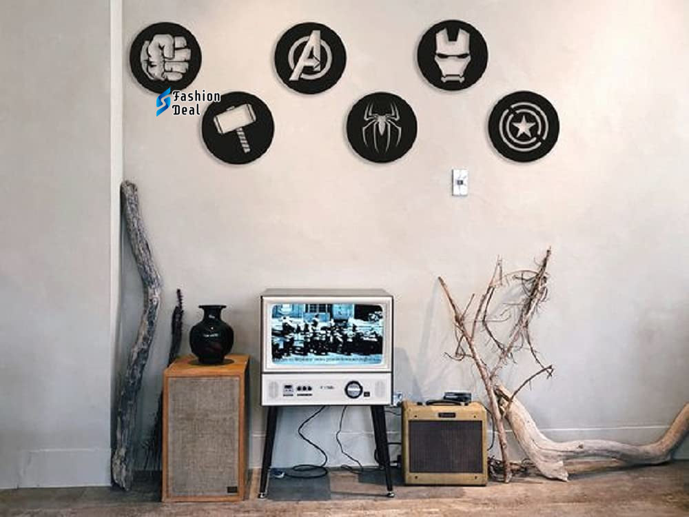 Unique Wooden MDF Laser Cut SuperHeros Avengers Group Sign-Themed Wall Art – Perfect for Home Décor and Gifts