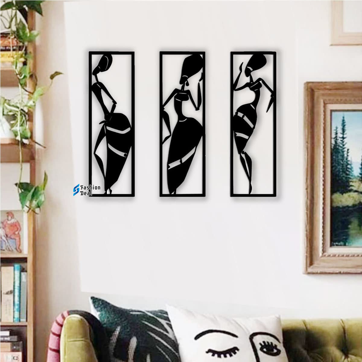 Unique Wooden MDF Laser Cut African Tribal Women Group-Themed Wall Art – Perfect for Home Décor and Gifts