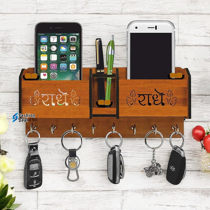 Wooden MDF Customized Keychain Holder For Wall Decoration