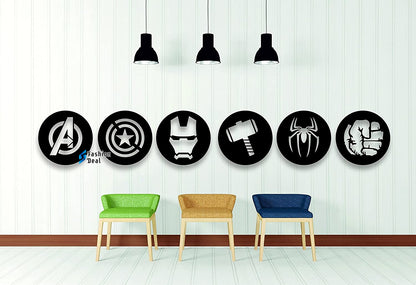 Unique Wooden MDF Laser Cut SuperHeros Avengers Group Sign-Themed Wall Art – Perfect for Home Décor and Gifts