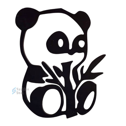 Unique Wooden MDF Laser Cut Panda Group-Themed Wall Art – Perfect for Home Décor and Gifts