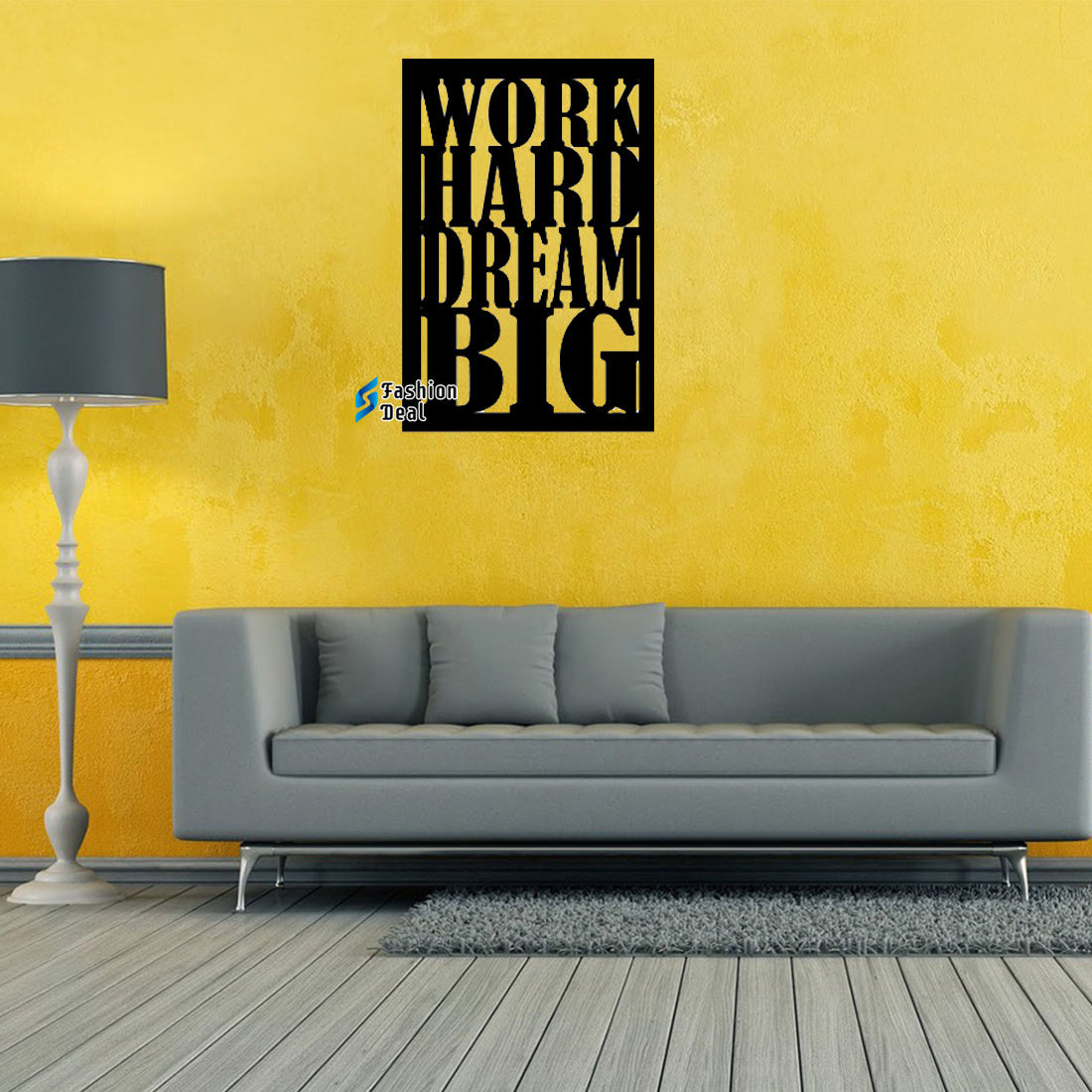 Unique Wooden MDF Laser Cut Work Hard Dream Big-Motivational Themed Wall Art – Perfect for Home Décor and Gifts