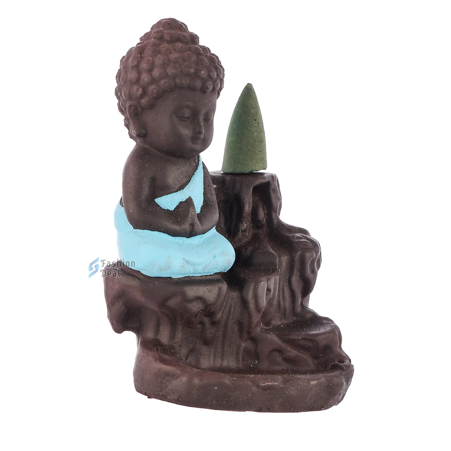 Elegant Smoke Buddha Statue Idols With Cones for Gifting & Home Decoration | Spiritual & Artistic Decor