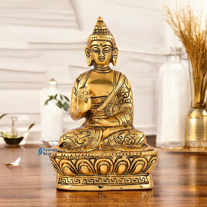 Elegant Metal Buddha Statue Idols for Gifting & Home Decoration | Spiritual & Artistic Decor