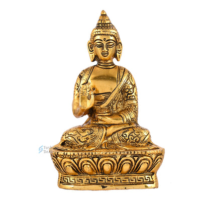 Elegant Metal Buddha Statue Idols for Gifting & Home Decoration | Spiritual & Artistic Decor