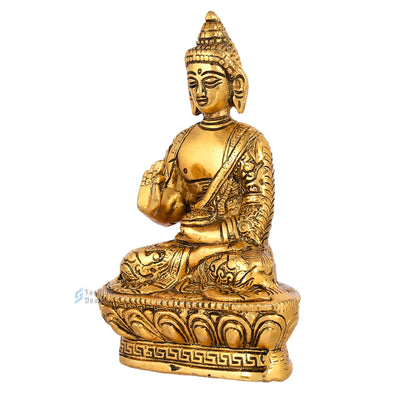 Elegant Metal Buddha Statue Idols for Gifting & Home Decoration | Spiritual & Artistic Decor