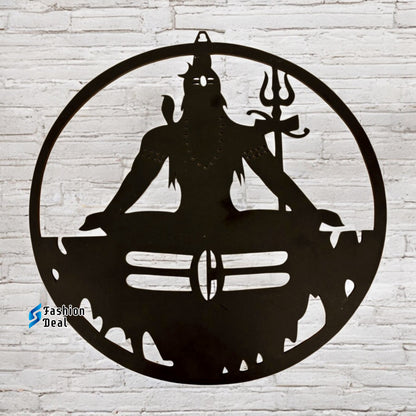 Unique Wooden MDF Laser Cut Religious Shiv Ji-Themed Wall Art – Perfect for Home Décor and Gifts