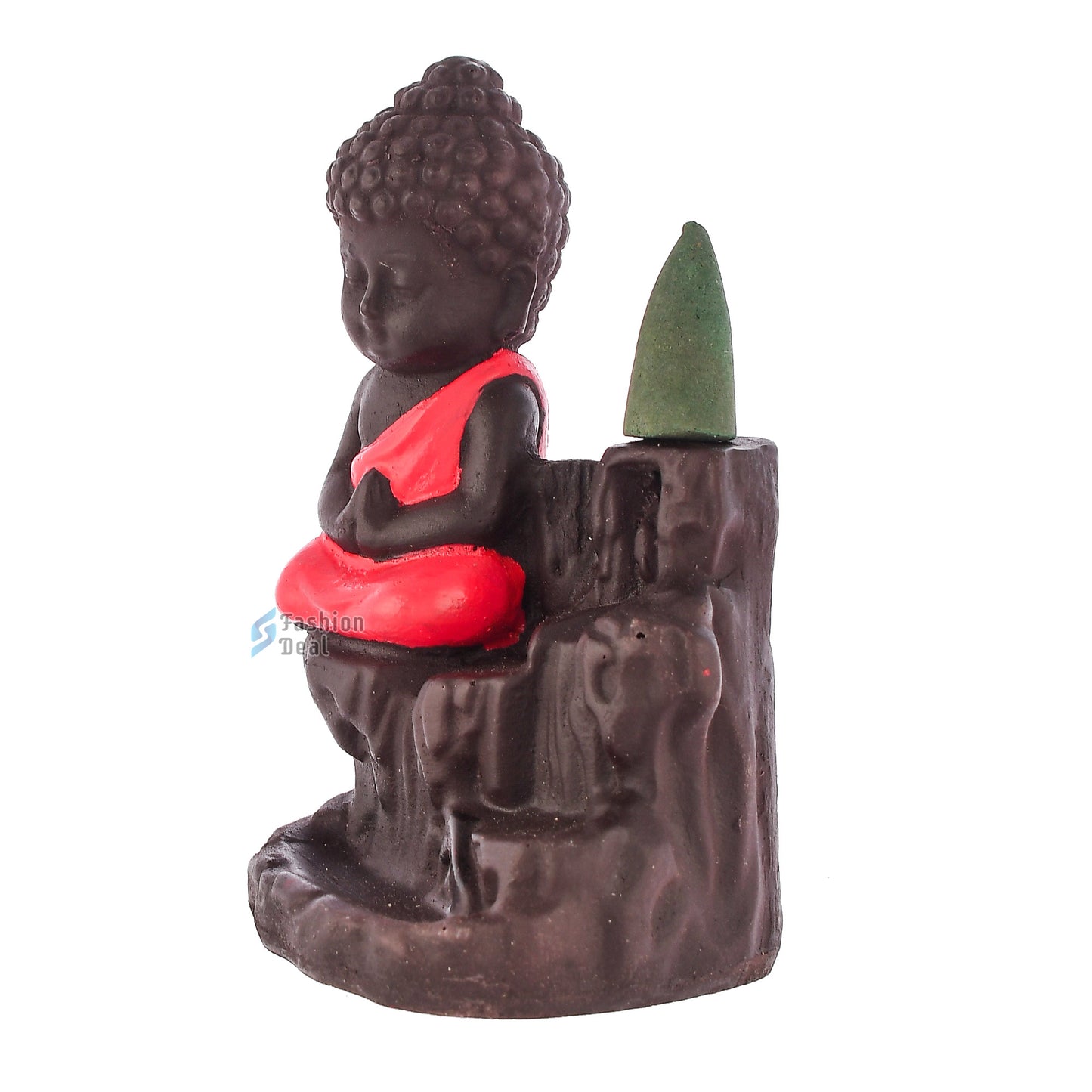 Elegant Smoke Buddha Statue Idols With Cones for Gifting & Home Decoration | Spiritual & Artistic Decor