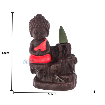 Elegant Smoke Buddha Statue Idols With Cones for Gifting & Home Decoration | Spiritual & Artistic Decor