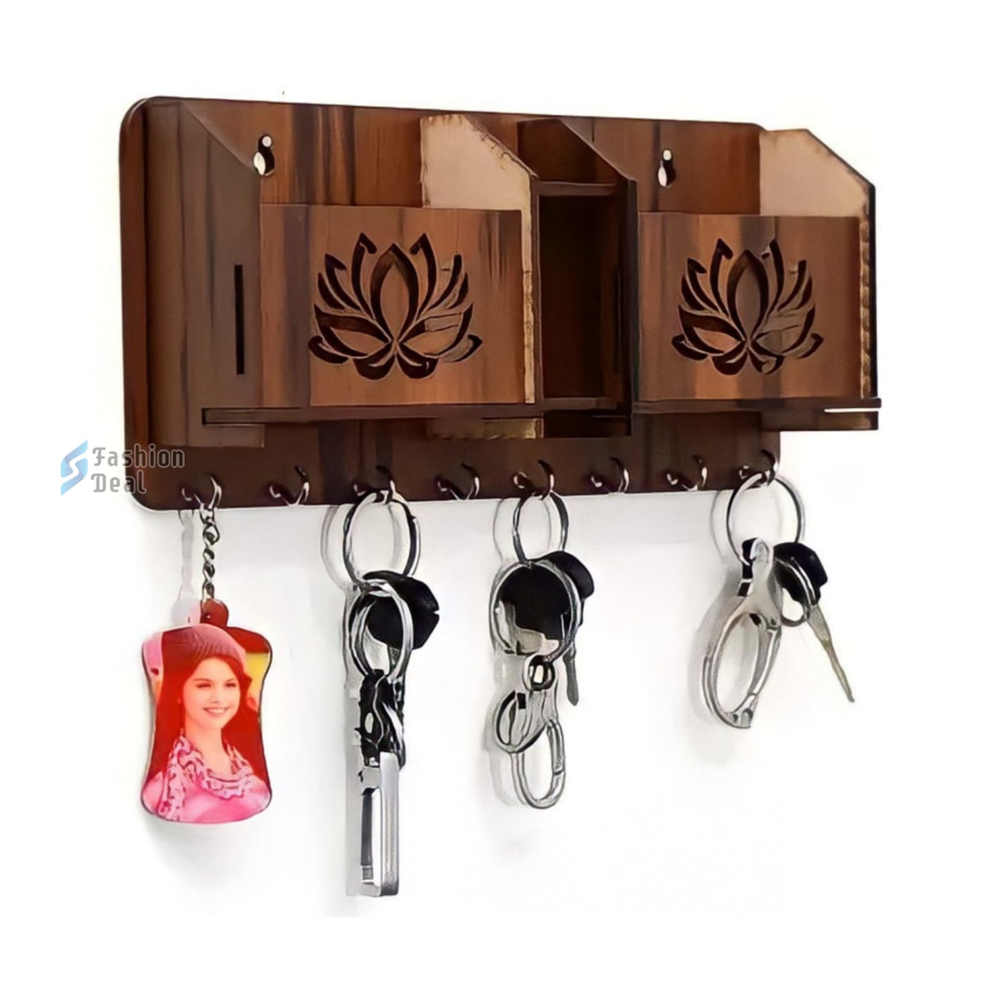 Wooden MDF Customized Keychain Holder For Wall Decoration