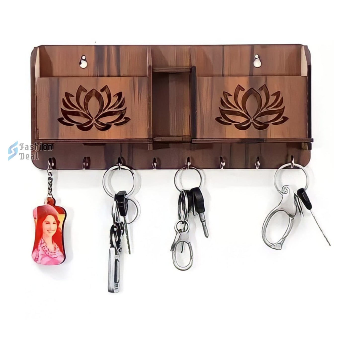 Wooden MDF Customized Keychain Holder For Wall Decoration