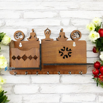 Wooden MDF Customized Keychain Holder For Wall Decoration