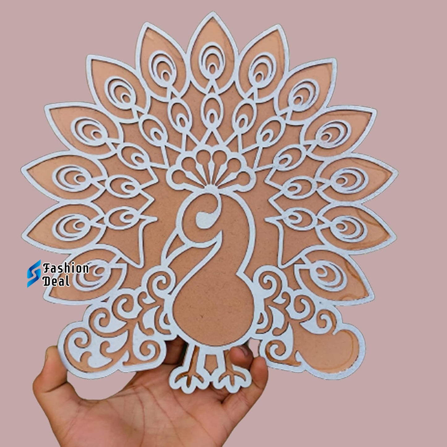 MDF Wooden Rangoli Cutouts Stencils for Diwali Decor - Decorative Festive Stencils for Home and Office Decoration