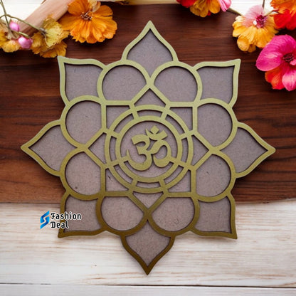 MDF Wooden Rangoli Cutouts Stencils for Diwali Decor - Decorative Festive Stencils for Home and Office Decoration