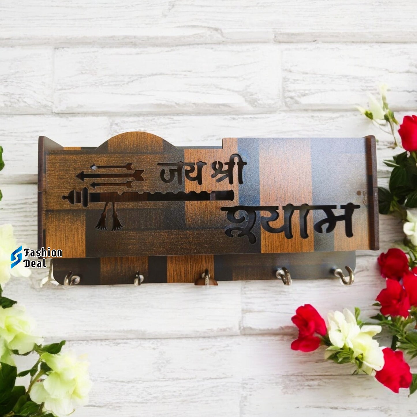 Wooden MDF Customized Keychain Holder For Wall Decoration