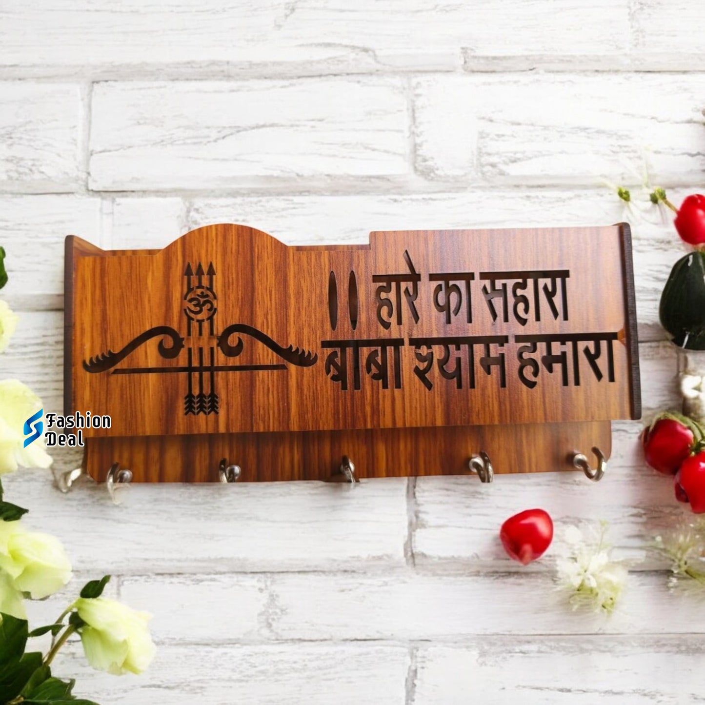 Wooden MDF Customized Keychain Holder For Wall Decoration