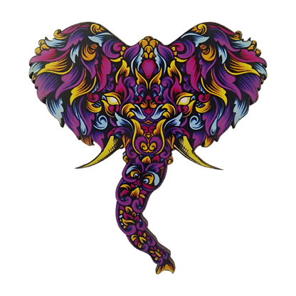Wooden MDF Elephant Cutout Craft for Decoration