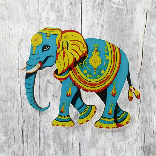 Wooden MDF Elephant Cutout Craft for Decoration