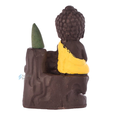 Elegant Smoke Buddha Statue Idols With Cones for Gifting & Home Decoration | Spiritual & Artistic Decor