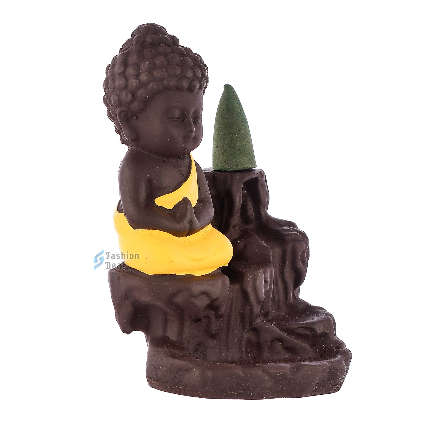 Elegant Smoke Buddha Statue Idols With Cones for Gifting & Home Decoration | Spiritual & Artistic Decor