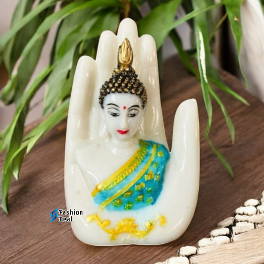 Elegant Palm/Hand Buddha Statue Idols for Gifting & Home Decoration | Spiritual & Artistic Decor