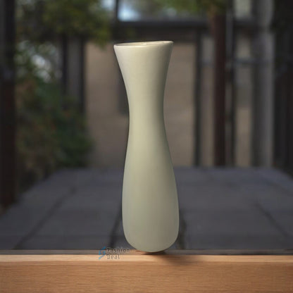 Elegant White Ceramic Vases - Minimalist Home Décor Collection