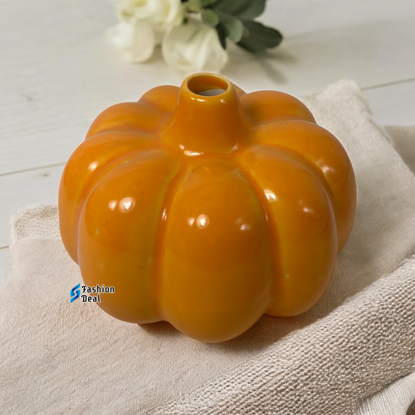 Elegant Ceramic Pumpkin Vase/Pot - Minimalist Home Décor Collection