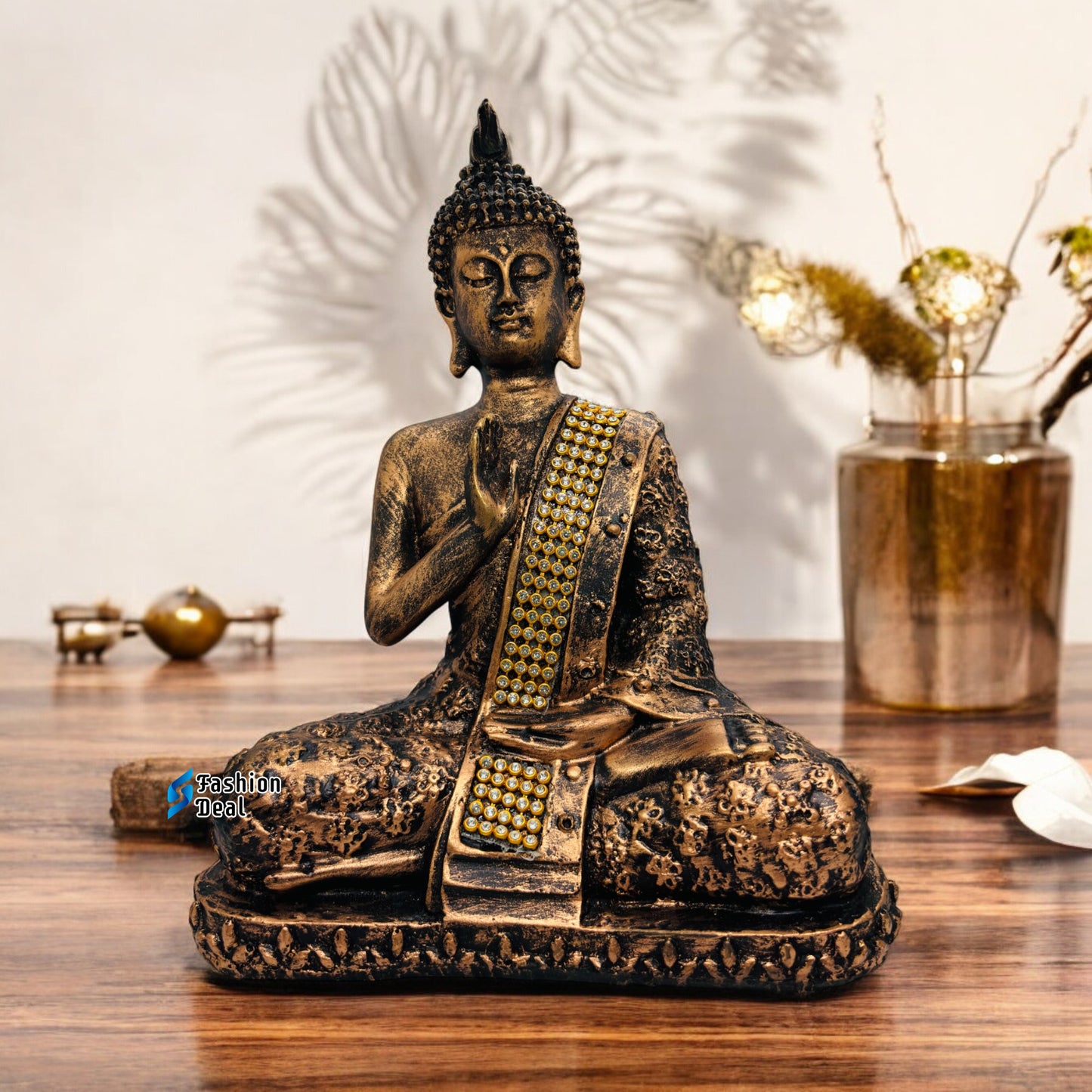 Elegant Buddha Statue Idols for Gifting & Home Decoration (7.5 Inch) | Spiritual & Artistic Decor