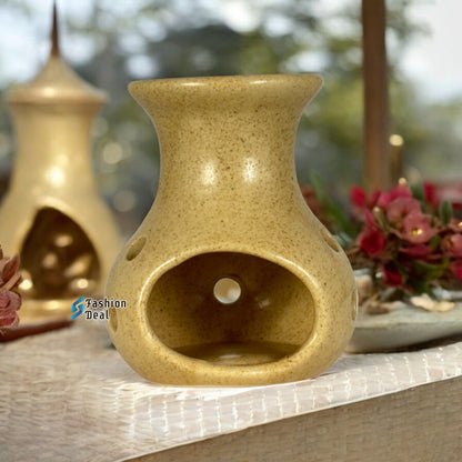 Ceramic Clay Candle Operated Aroma Burner Wax Melts Diffuser