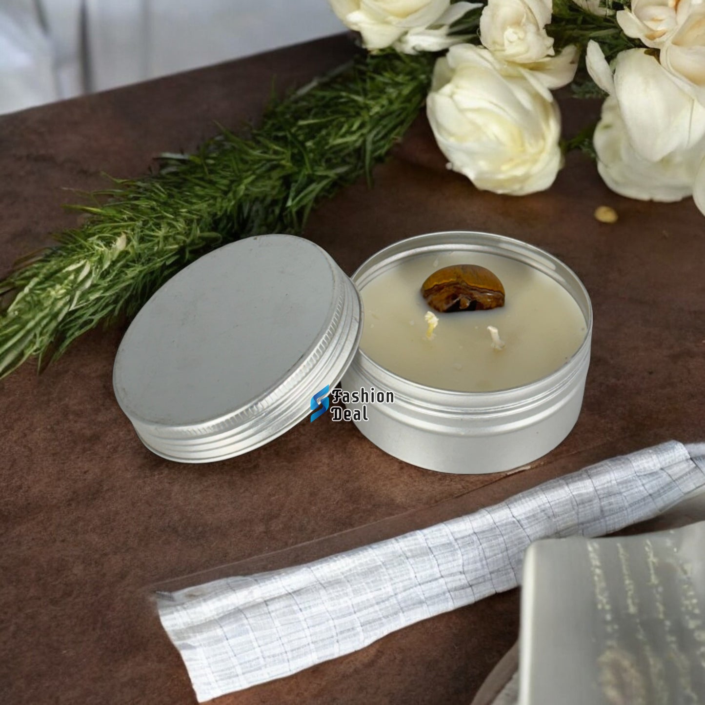 Soy Wax Scented Tin Jar Candle With Oud