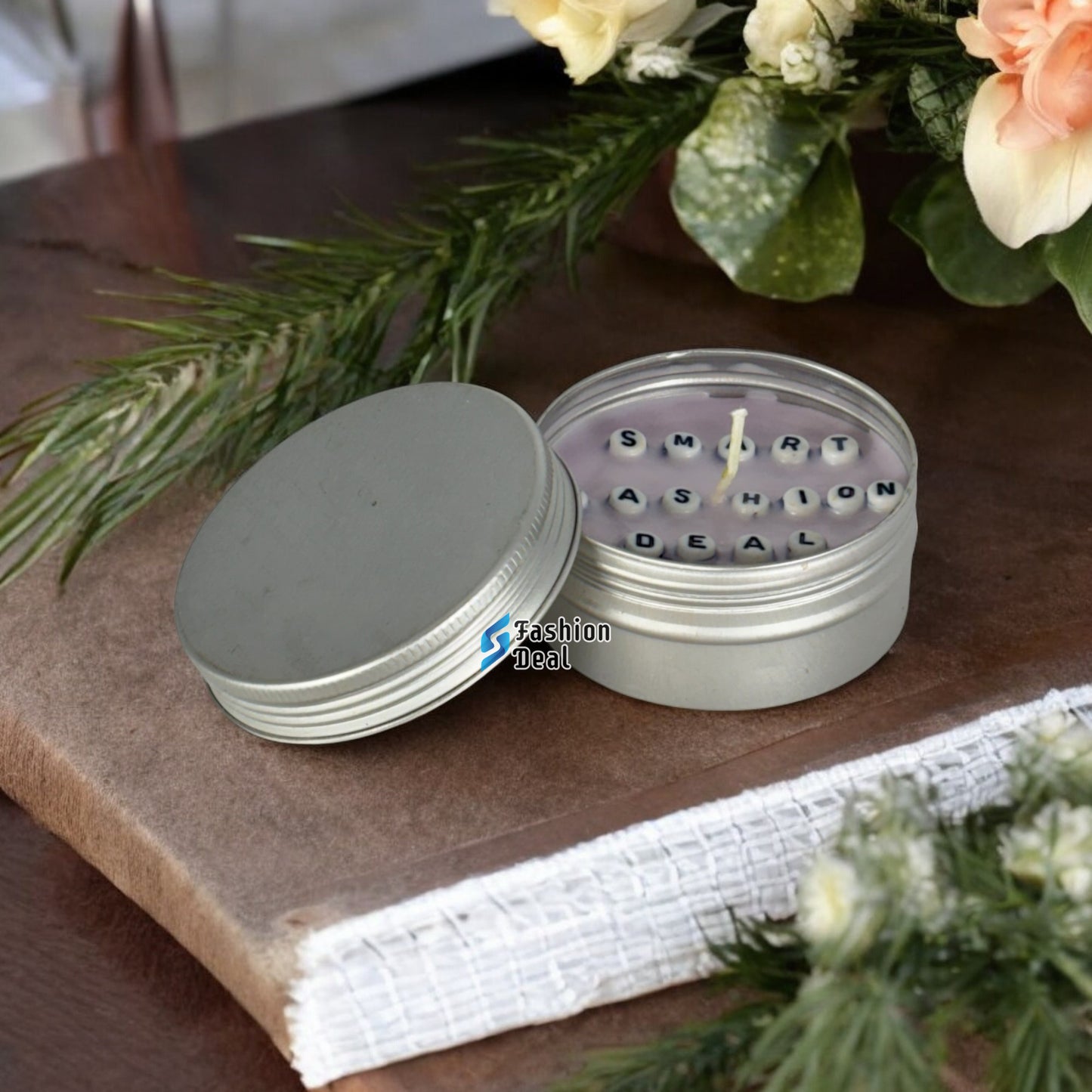 Soy Wax Scented Tin Jar Candle With Oud